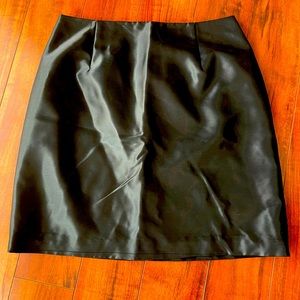 Oscar de la Renta wet look skirt